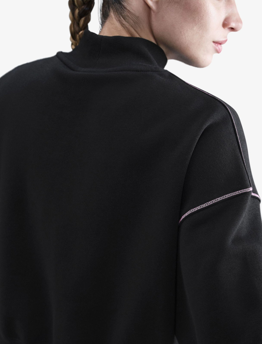 Nike Sportswear Phoenix Fleece Logo Kadın Siyah Uzun Kollu T-Shirt Nike Sportswear Phoenix Fleece Logo Kadın Siyah Uzun Kollu T-Shirt