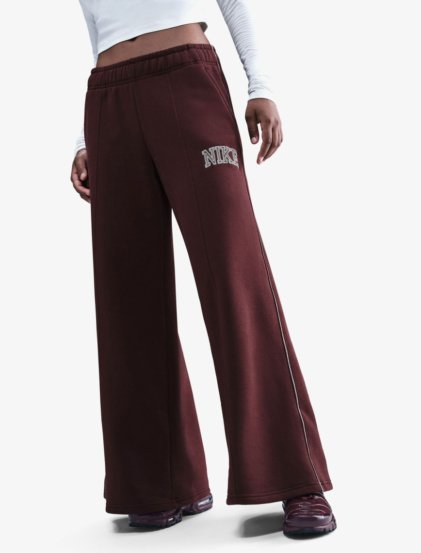 Nike Sportswear Phoenix Fleece Logo Kadın Bordo Eşofman Altı Nike Sportswear Phoenix Fleece Logo Kadın Bordo Eşofman Altı