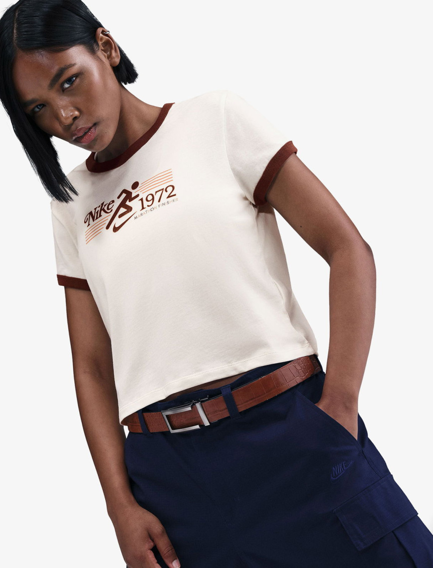 Nike Sportswear Ringer Kadın Bej T-Shirt Nike Sportswear Ringer Kadın Bej T-Shirt