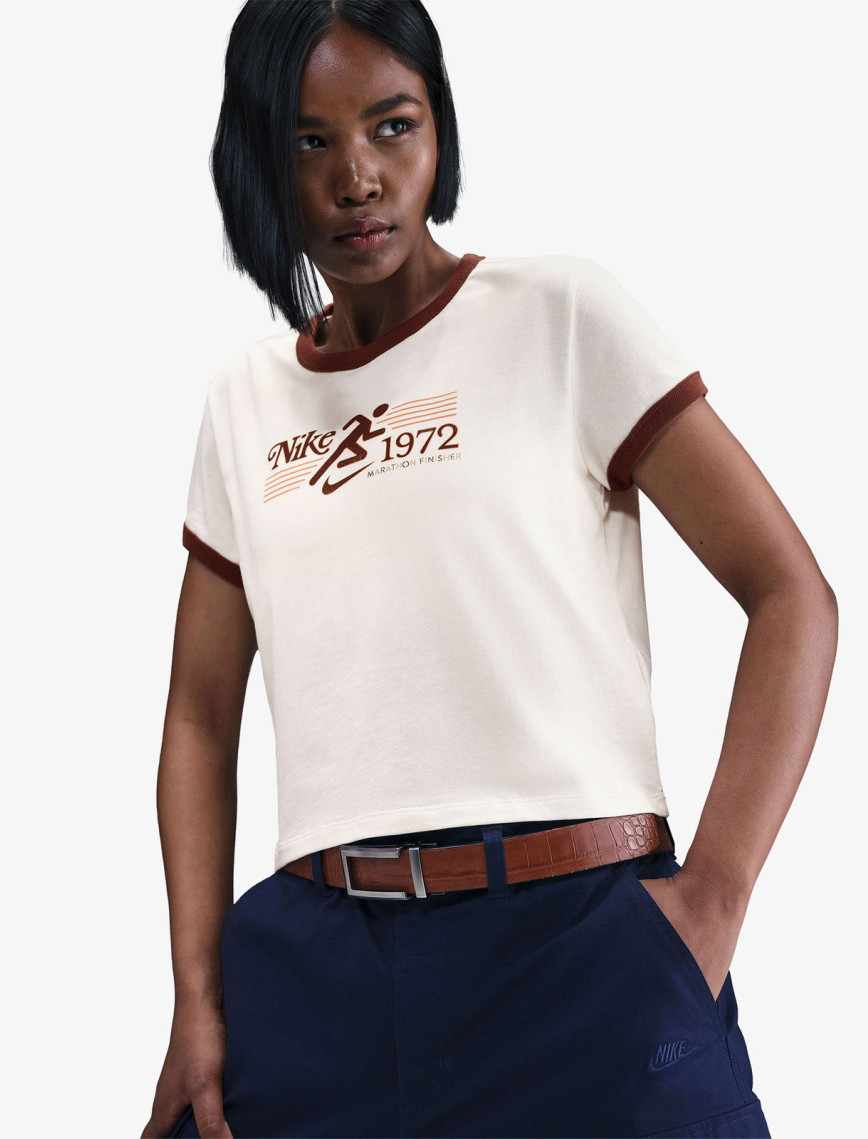 Nike Sportswear Ringer Kadın Bej T-Shirt Nike Sportswear Ringer Kadın Bej T-Shirt