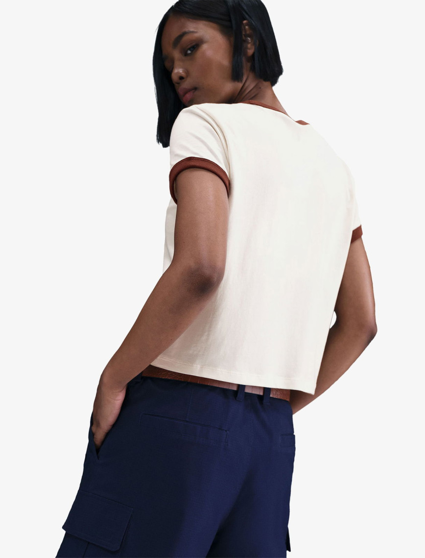 Nike Sportswear Ringer Kadın Bej T-Shirt Nike Sportswear Ringer Kadın Bej T-Shirt