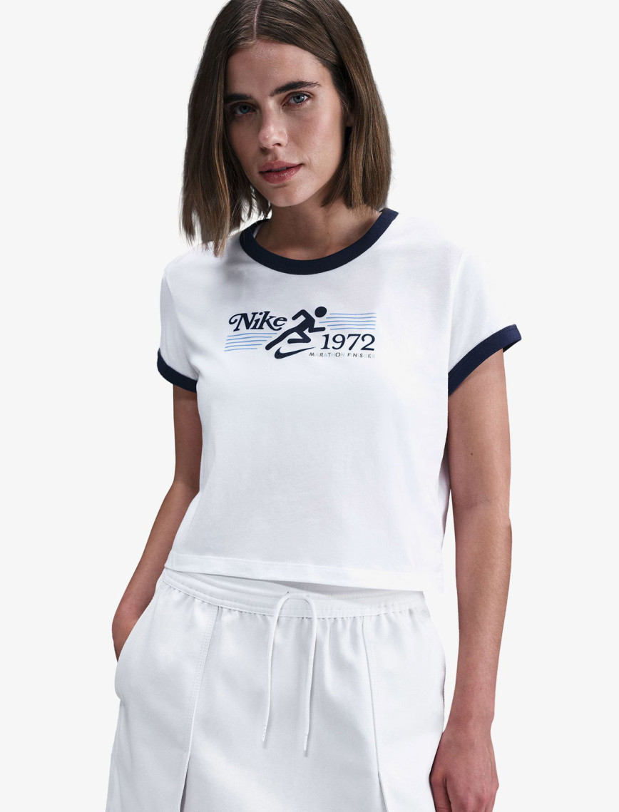 Nike Sportswear Ringer Kadın Beyaz T-Shirt Nike Sportswear Ringer Kadın Beyaz T-Shirt