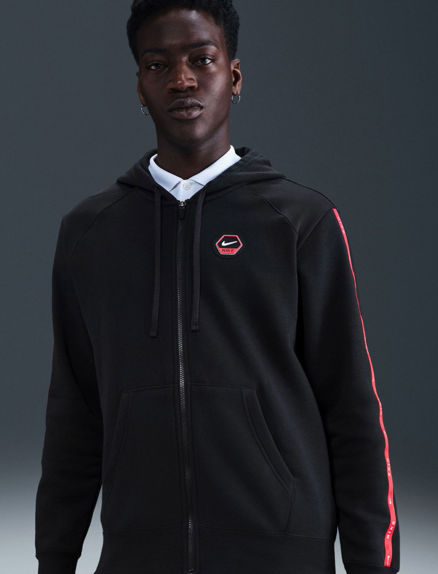 Nike Sportswear City Side Fleece Erkek Siyah Kapüşonlu Eşofman Üstü Nike Sportswear City Side Fleece Erkek Siyah Kapüşonlu Eşofman Üstü