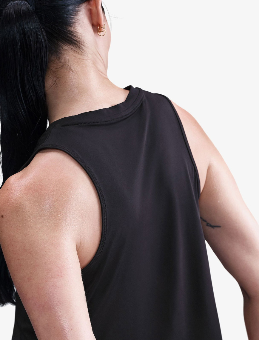 Nike One Classic Dri-Fit Kadın Siyah Kolsuz T-Shirt Nike One Classic Dri-Fit Kadın Siyah Kolsuz T-Shirt