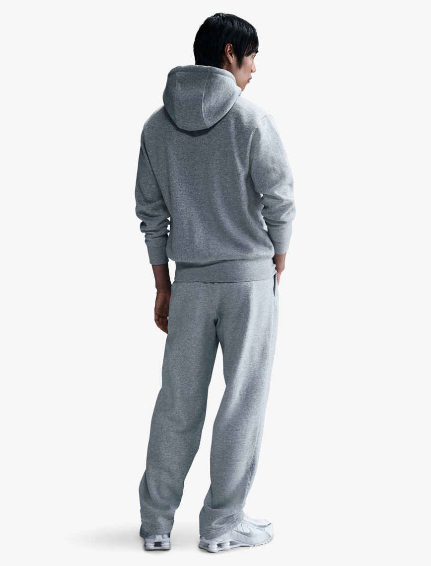 Nike Club Erkek Gri Kapüşonlu Eşofman Üstü