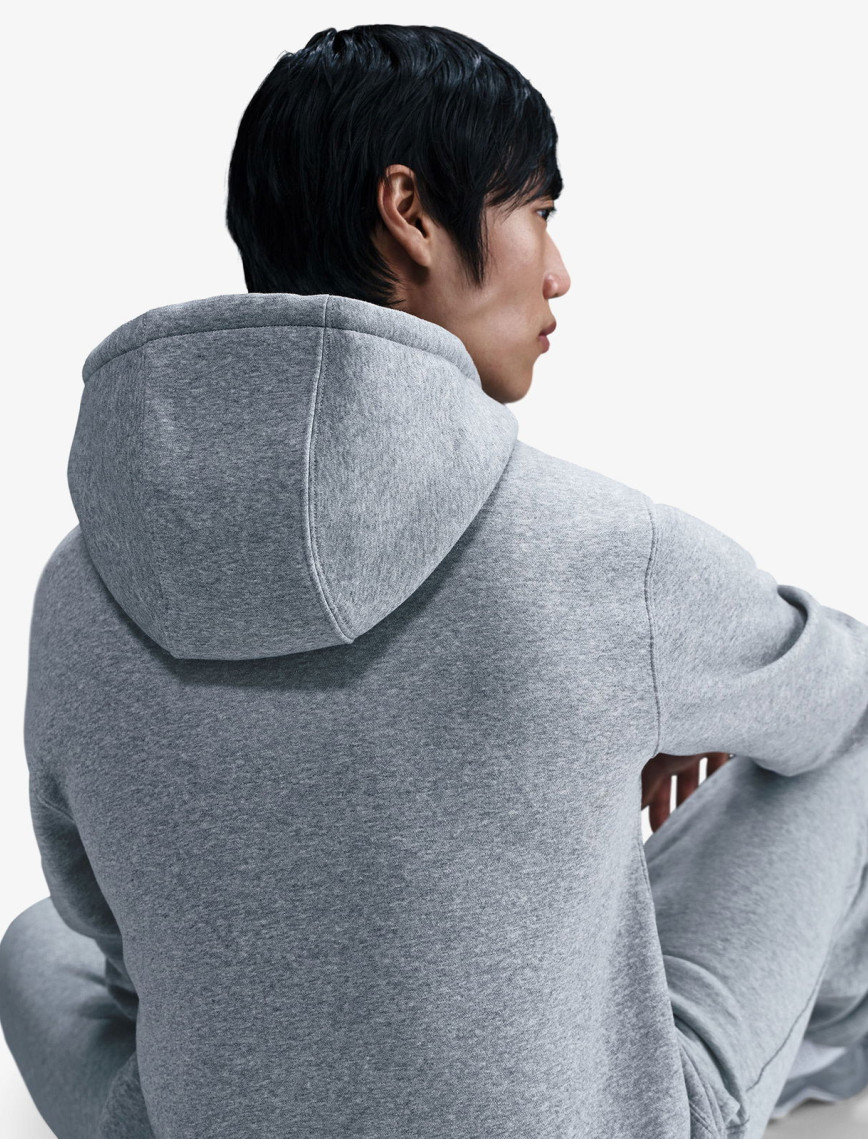 Nike Club Erkek Gri Kapüşonlu Eşofman Üstü