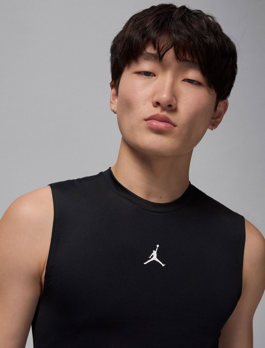 Jordan Dri-Fit Sport Erkek Siyah Kolsuz T-Shirt Jordan Dri-Fit Sport Erkek Siyah Kolsuz T-Shirt