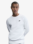 Nike Club Fleece Crew Erkek Beyaz Sweatshirt Nike Club Fleece Crew Erkek Beyaz Sweatshirt