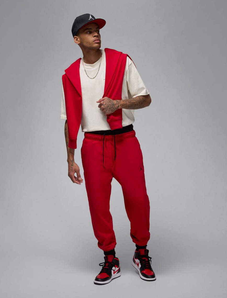 Jordan Dri-Fit Sport Crossover Fleece Erkek Kırmızı Eşofman Altı