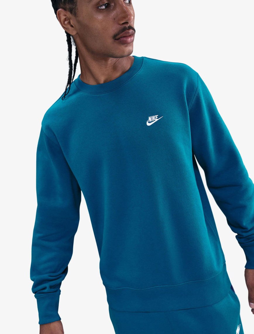 Nike Club Fleece Crew Erkek Yeşil Sweatshirt Nike Club Fleece Crew Erkek Yeşil Sweatshirt