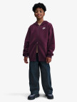 Nike Sportswear Club Fleece Oversized Çocuk Bordo Kapüşonlu Eşofman Üstü Nike Sportswear Club Fleece Oversized Çocuk Bordo Kapüşonlu Eşofman Üstü