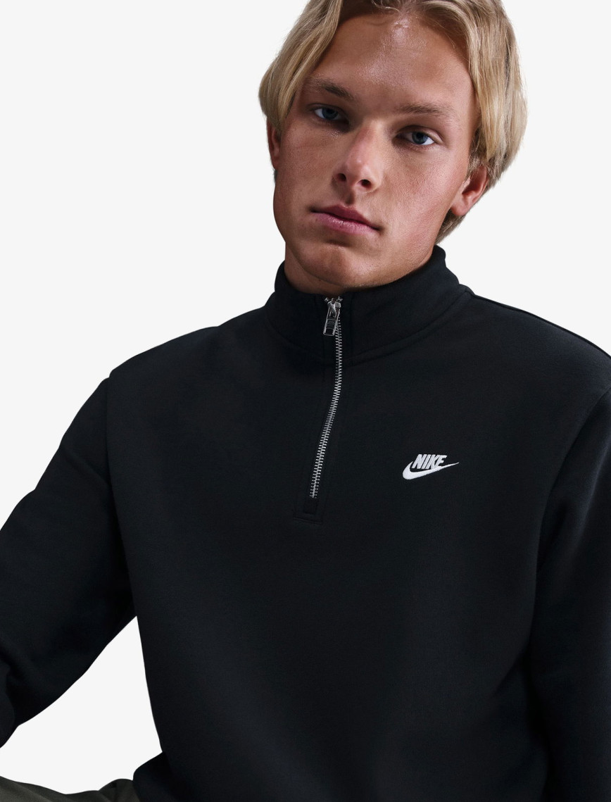 Nike Sportswear Club Fleece Top Erkek Siyah Sweatshirt Nike Sportswear Club Fleece Top Erkek Siyah Sweatshirt
