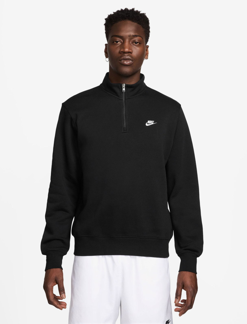 Nike Sportswear Club Fleece Top Erkek Siyah Sweatshirt Nike Sportswear Club Fleece Top Erkek Siyah Sweatshirt