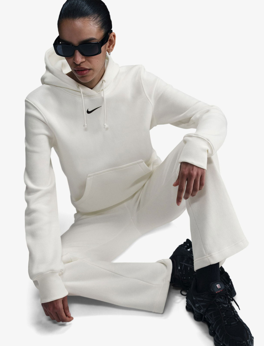 Nike Sportswear Phoenix Fleece Kadın Krem Rengi Sweatshirt