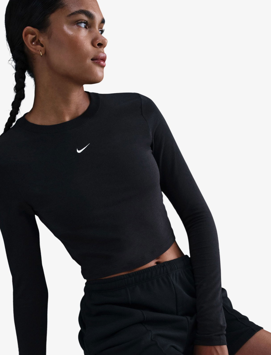 Nike Sportswear Chill Knit Kadın Siyah T-Shirt Nike Sportswear Chill Knit Kadın Siyah T-Shirt