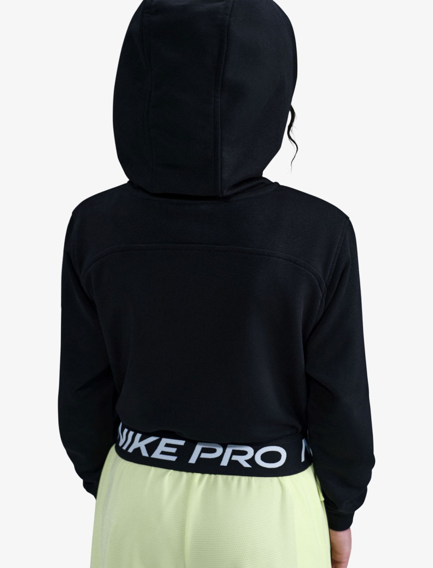 Nike Pro Dri-Fit Fleece Çocuk Siyah Sweatshirt Nike Pro Dri-Fit Fleece Çocuk Siyah Sweatshirt