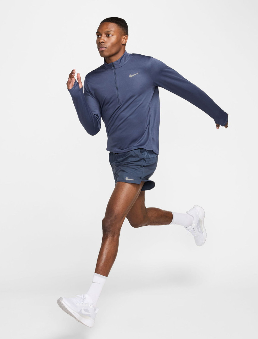 Nike Dri-Fit Pacer Erkek Mavi Uzun Kollu T-Shirt Nike Dri-Fit Pacer Erkek Mavi Uzun Kollu T-Shirt