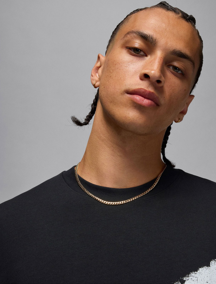 Jordan Reissue Oversized Crew Erkek Siyah T-Shirt