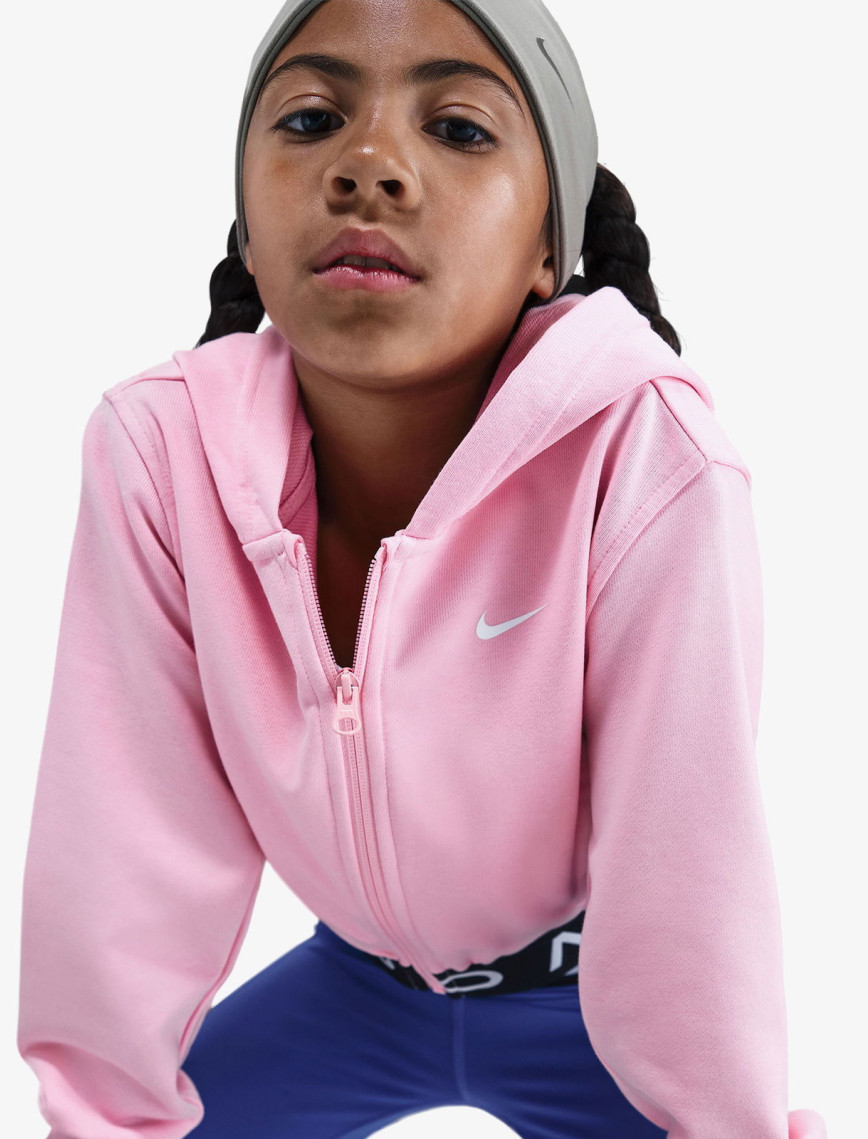 Nike Pro Dri-Fit Fleece Çocuk Pembe Sweatshirt Nike Pro Dri-Fit Fleece Çocuk Pembe Sweatshirt