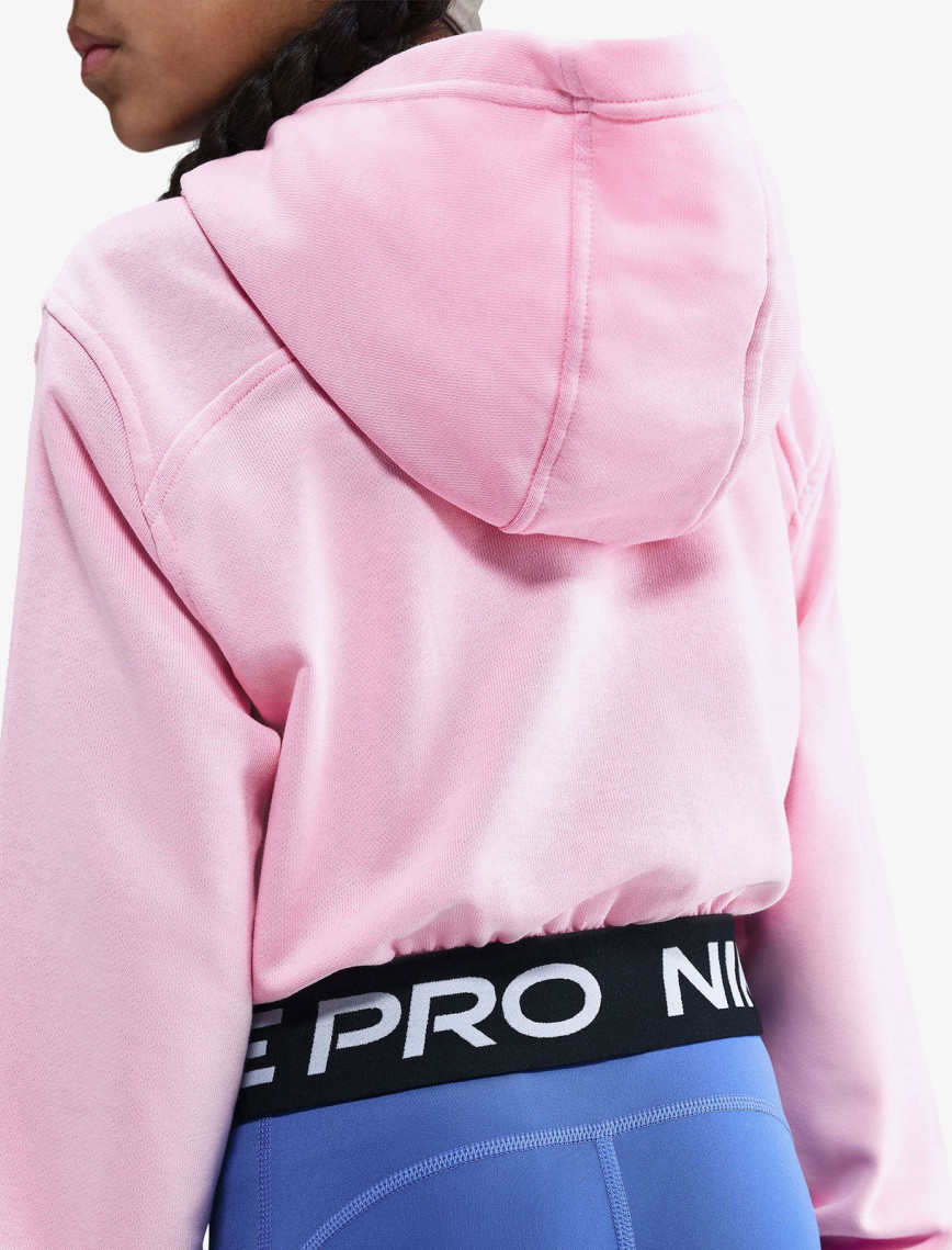 Nike Pro Dri-Fit Fleece Çocuk Pembe Sweatshirt Nike Pro Dri-Fit Fleece Çocuk Pembe Sweatshirt