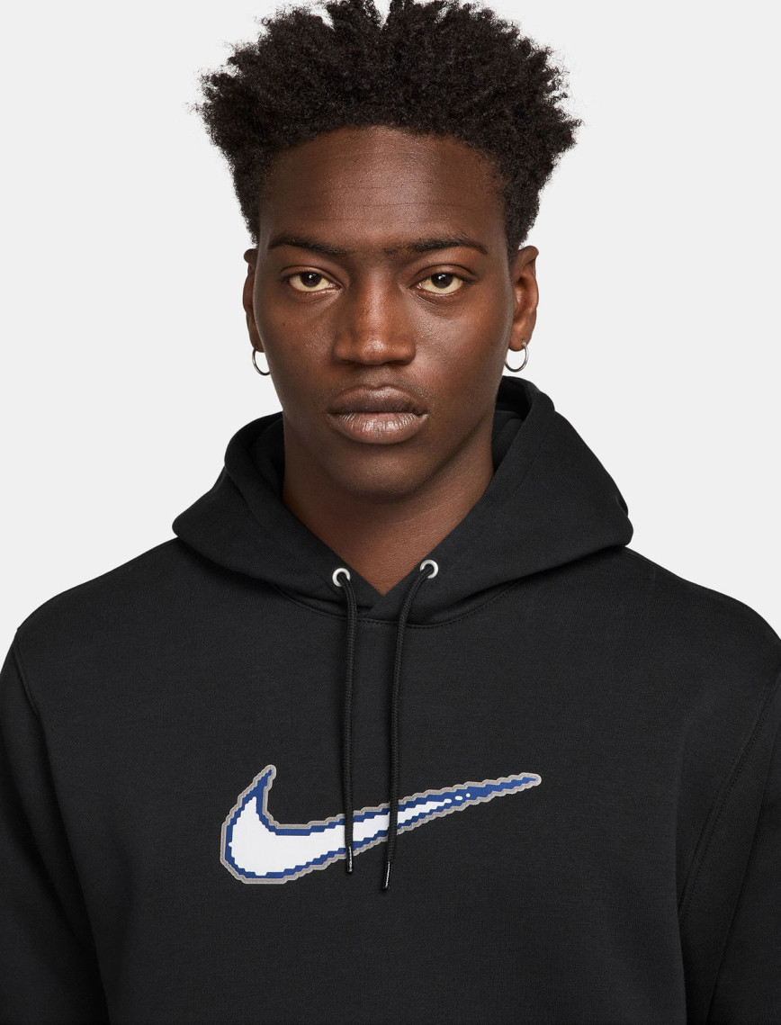 Nike Sportswear Club Neo Varsity Erkek Siyah Kapüşonlu Eşofman Üstü Nike Sportswear Club Neo Varsity Erkek Siyah Kapüşonlu Eşofman Üstü