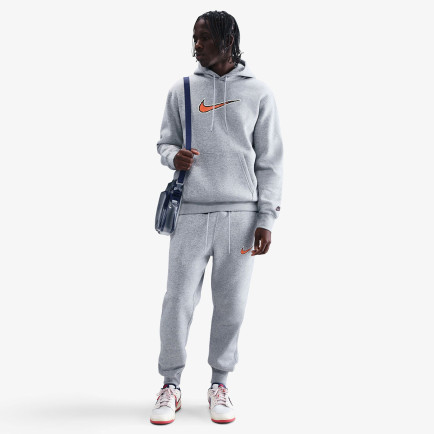 Nike Sportswear Club Neo Varsity Erkek Gri Kapüşonlu Eşofman Üstü