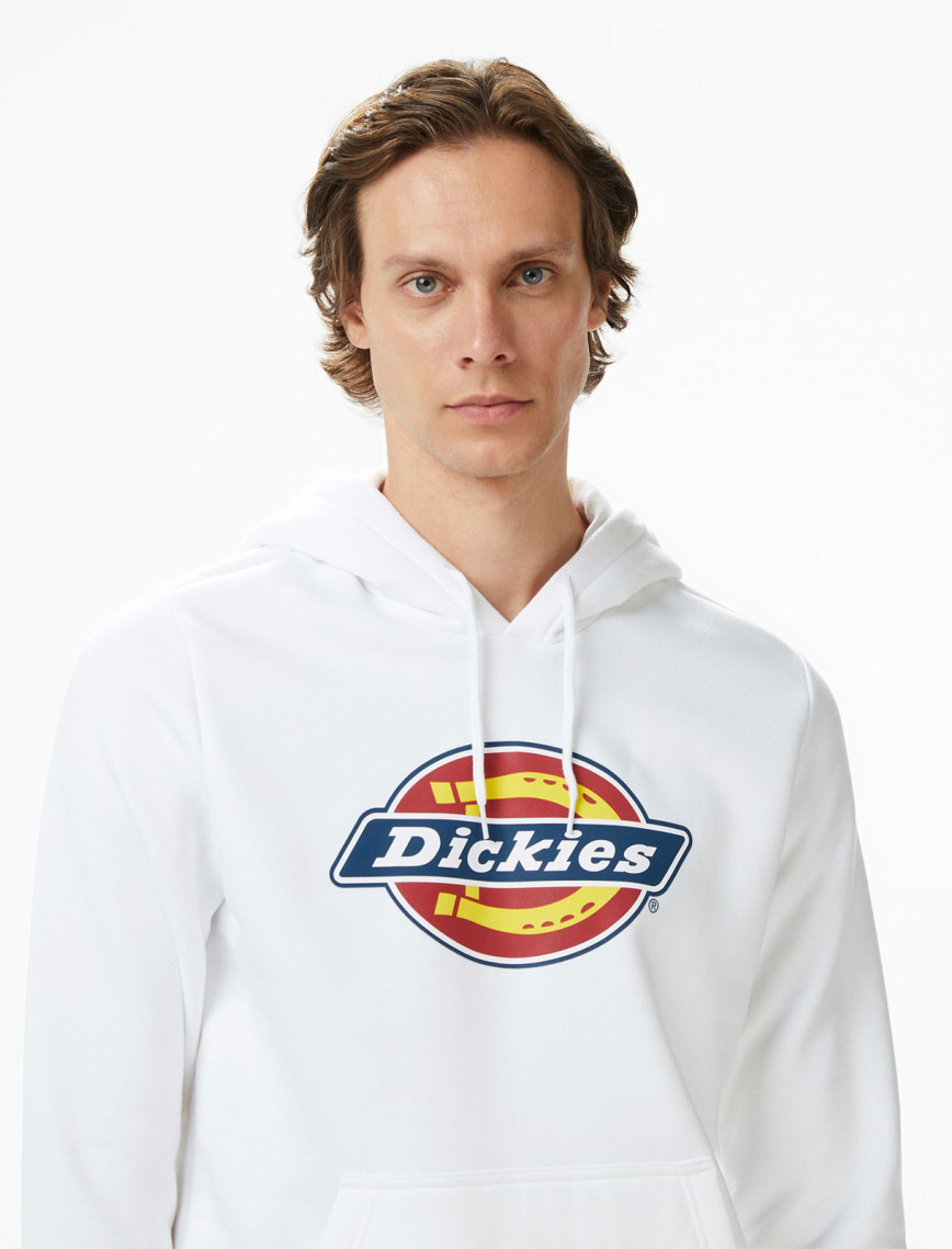 Dickies İcon Logo Erkek Beyaz Sweatshirt