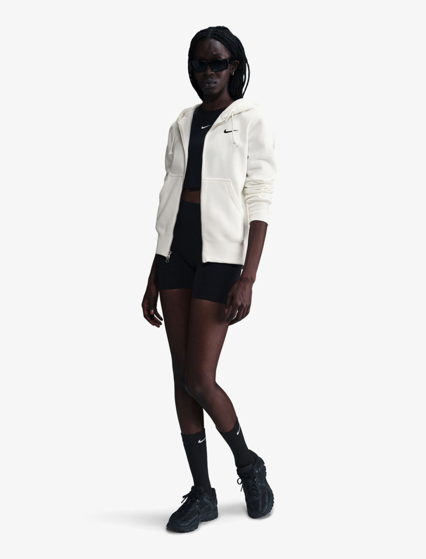 Nike Sportswear Phoenix Fleece Kadın Krem Rengi Kapüşonlu Eşofman Üstü Nike Sportswear Phoenix Fleece Kadın Krem Rengi Kapüşonlu Eşofman Üstü