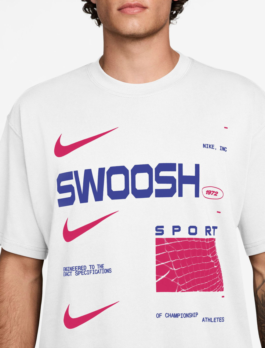 Nike Sportswear M90 Swoosh Sport Erkek Beyaz T-Shirt Nike Sportswear M90 Swoosh Sport Erkek Beyaz T-Shirt