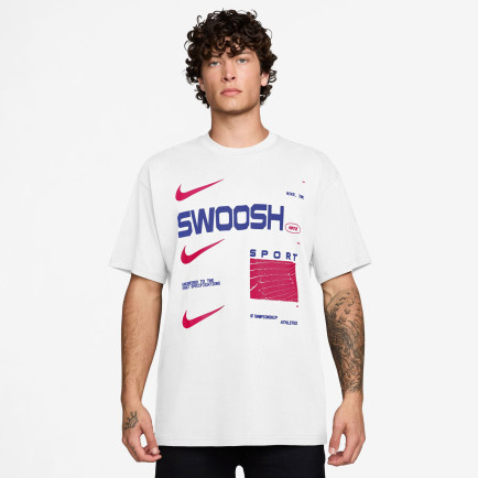 Nike Sportswear M90 Swoosh Sport Erkek Beyaz T-Shirt Nike Sportswear M90 Swoosh Sport Erkek Beyaz T-Shirt