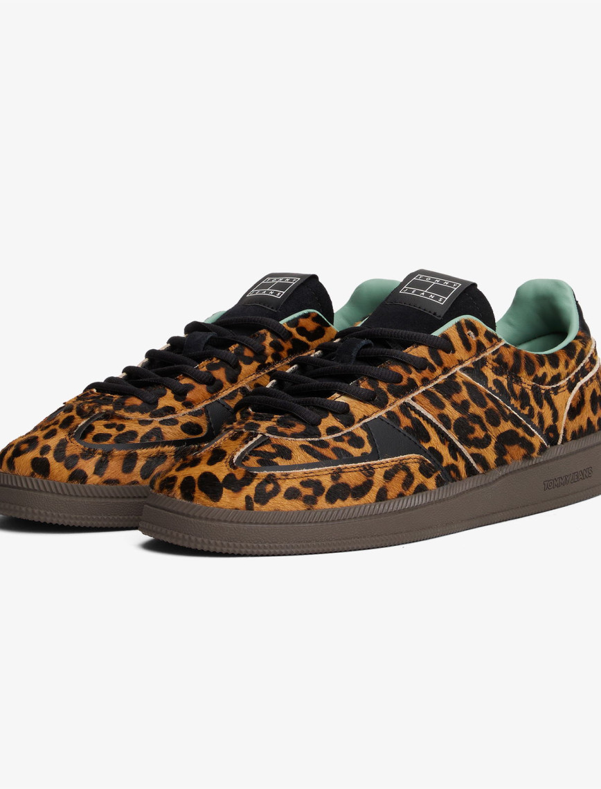 Tommy Hilfiger The Greenwich Edge Leopard Kadın Beyaz Sneaker Tommy Hilfiger The Greenwich Edge Leopard Kadın Beyaz Sneaker