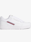 Tommy Hilfiger Basket Core Stripes Erkek Beyaz Sneaker Tommy Hilfiger Basket Core Stripes Erkek Beyaz Sneaker