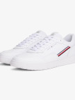 Tommy Hilfiger Basket Core Stripes Erkek Beyaz Sneaker Tommy Hilfiger Basket Core Stripes Erkek Beyaz Sneaker