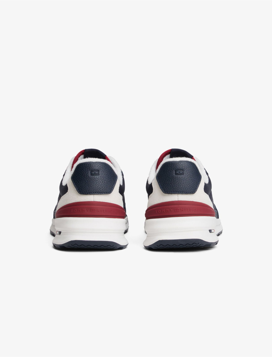 Tommy Hilfiger Retro Runner Mix Erkek Mavi Sneaker Tommy Hilfiger Retro Runner Mix Erkek Mavi Sneaker