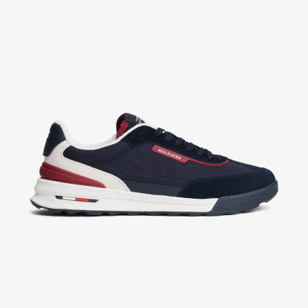Tommy Hilfiger Retro Runner Mix Erkek Mavi Sneaker Tommy Hilfiger Retro Runner Mix Erkek Mavi Sneaker