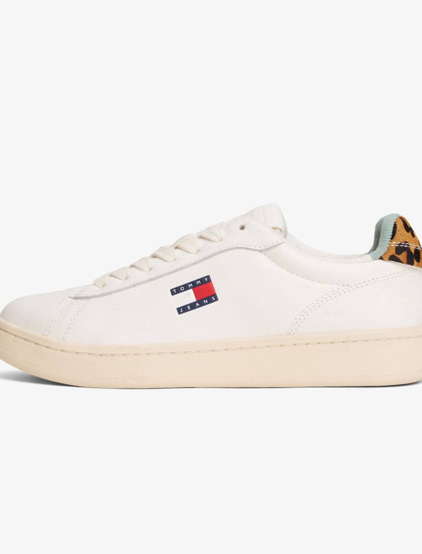Tommy Hilfiger Archive '98 Leopard Kadın Beyaz Sneaker Tommy Hilfiger Archive '98 Leopard Kadın Beyaz Sneaker