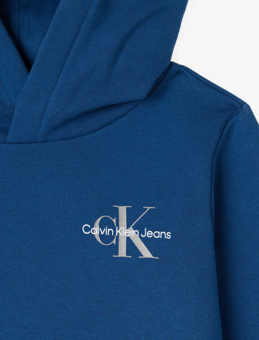 Calvin Klein Small Monogram Çocuk Mavi Sweatshirt Calvin Klein Small Monogram Çocuk Mavi Sweatshirt