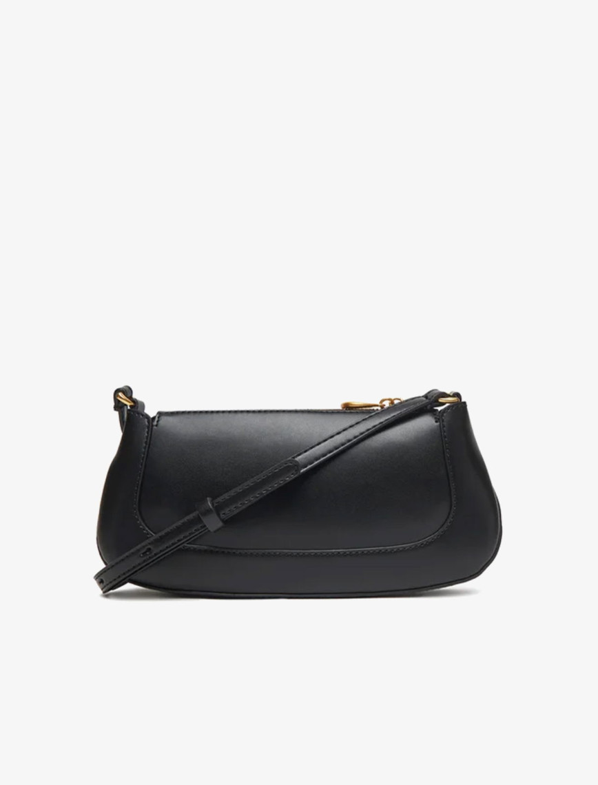 Calvin Klein Hardware Zip Crossbody Kadın Siyah El Çantası Calvin Klein Hardware Zip Crossbody Kadın Siyah El Çantası