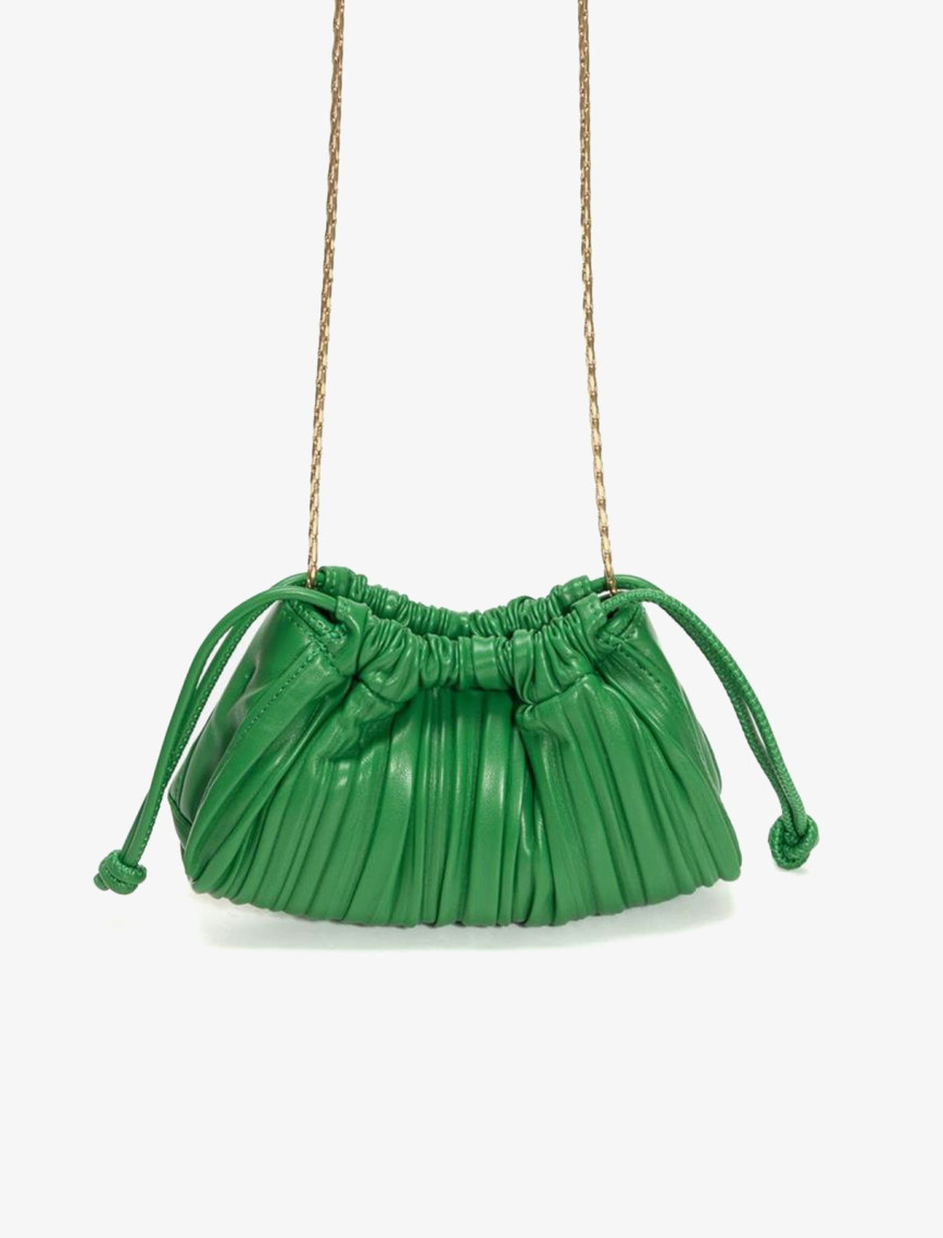 Calvin Klein Drawstring Plisse Mini Kadın Yeşil El Çantası Calvin Klein Drawstring Plisse Mini Kadın Yeşil El Çantası