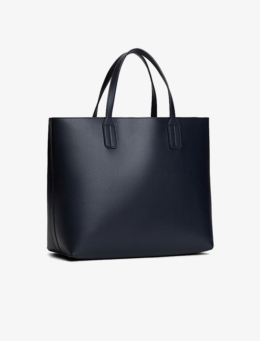 Tommy Hilfiger İcon Satchel Kadın Mavi El Çantası Tommy Hilfiger İcon Satchel Kadın Mavi El Çantası