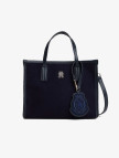 Tommy Hilfiger City Small Tote Melton Kadın Mavi El Çantası Tommy Hilfiger City Small Tote Melton Kadın Mavi El Çantası