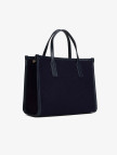 Tommy Hilfiger City Small Tote Melton Kadın Mavi El Çantası Tommy Hilfiger City Small Tote Melton Kadın Mavi El Çantası