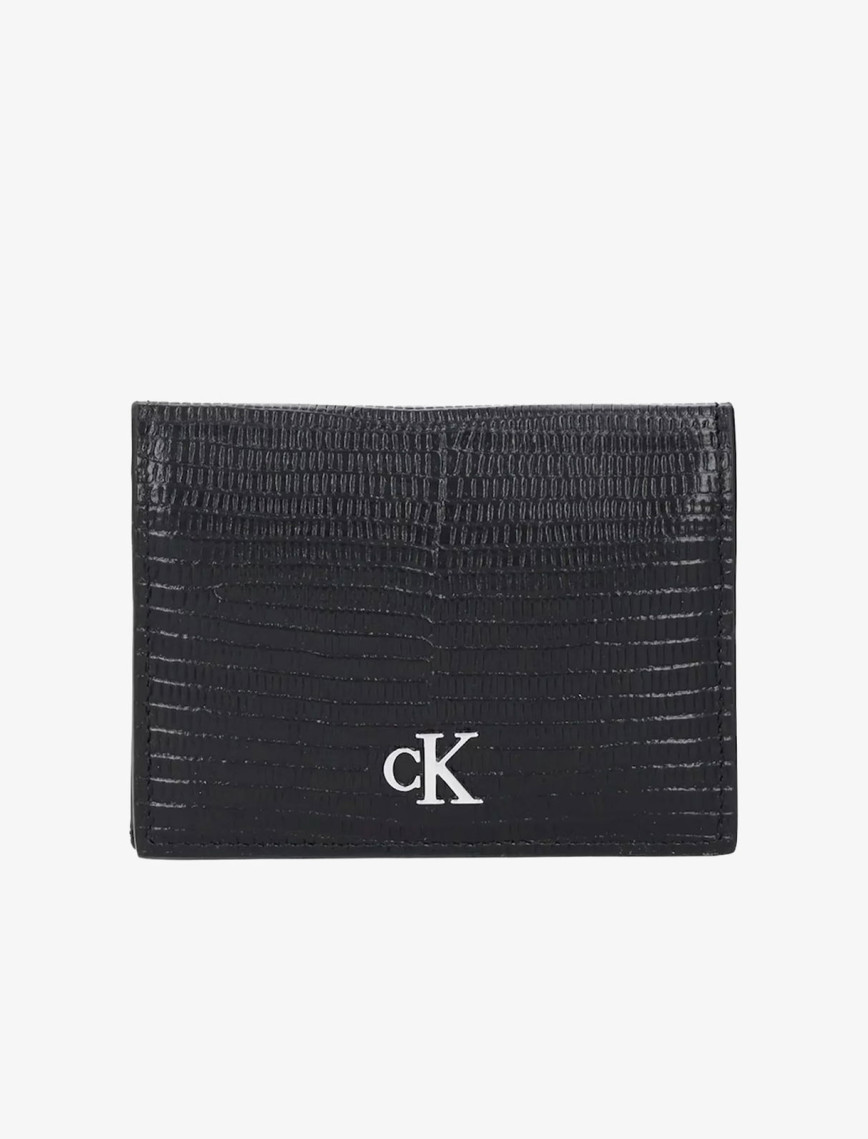 Calvin Klein Lizard Embossed Leather Kadın Siyah Kartlık Calvin Klein Lizard Embossed Leather Kadın Siyah Kartlık