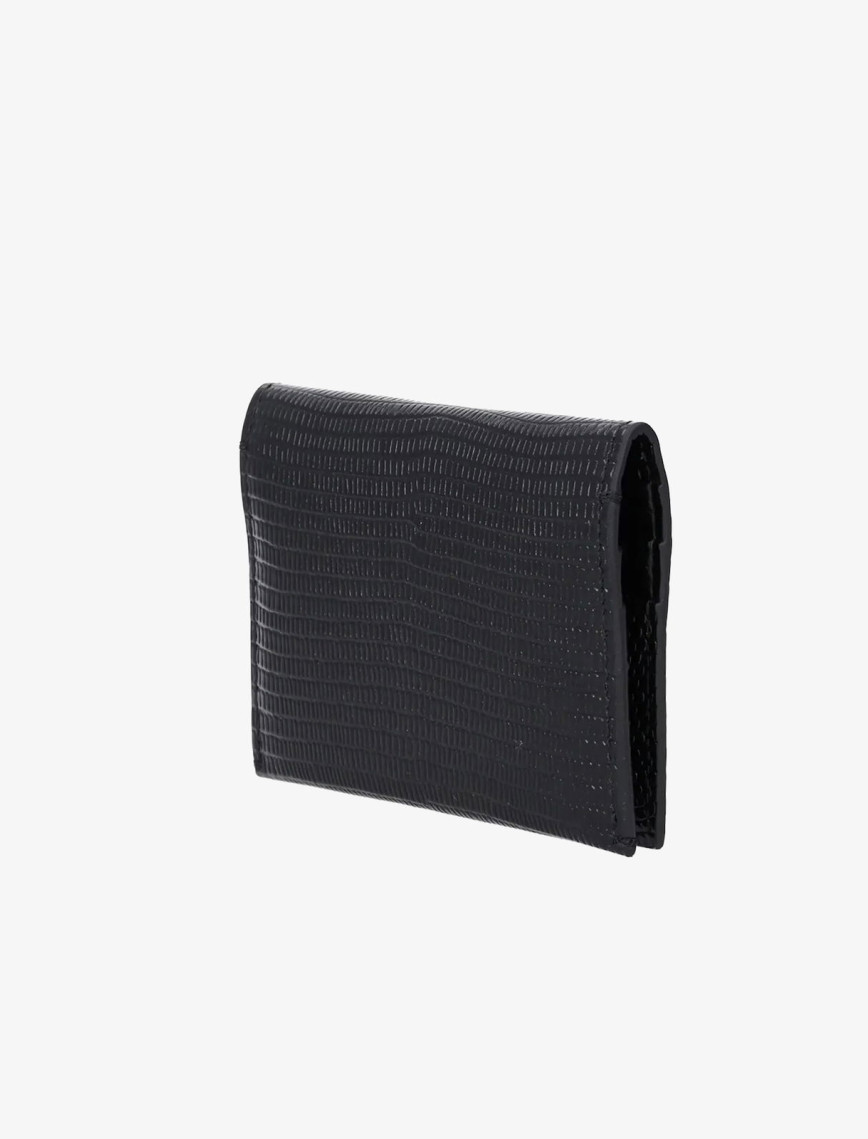 Calvin Klein Lizard Embossed Leather Kadın Siyah Kartlık Calvin Klein Lizard Embossed Leather Kadın Siyah Kartlık