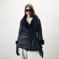 Debora Lacivert Kadın Kürk Ceket Debora Lacivert Kadın Kürk Ceket