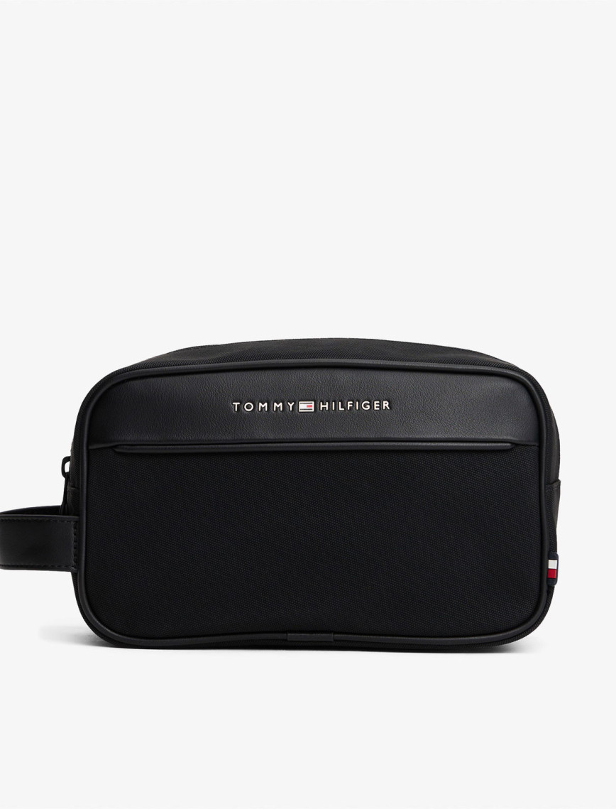 Tommy Hilfiger Foundation Erkek Siyah Tıraş Çantası