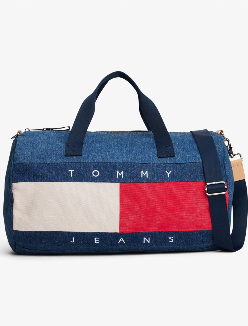 Tommy Jeans Archive Denim Duffle Erkek Mavi Postacı Çantası Tommy Jeans Archive Denim Duffle Erkek Mavi Postacı Çantası