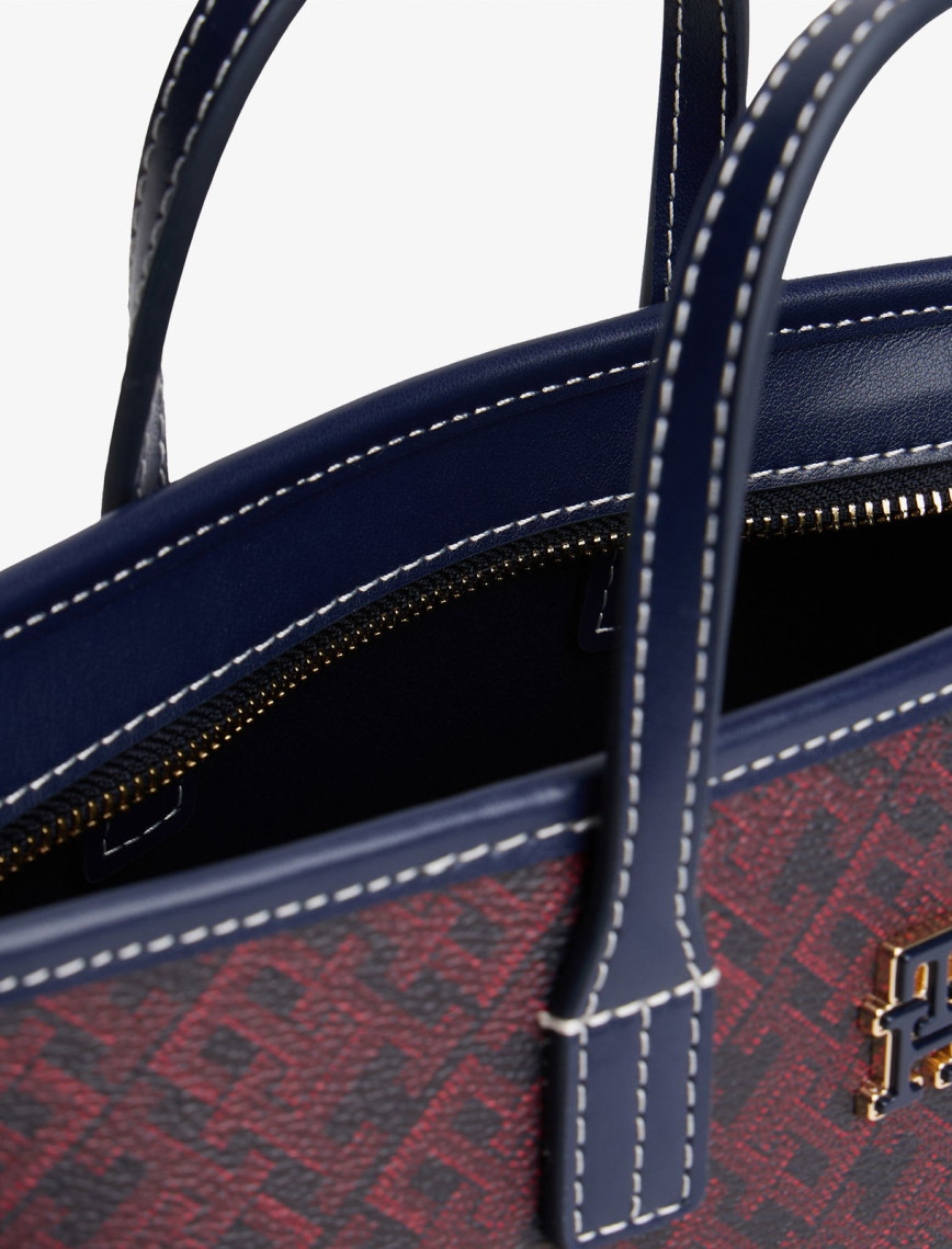 Tommy Hilfiger Monoplay Nano Tote Kadın Mavi El Çantası Tommy Hilfiger Monoplay Nano Tote Kadın Mavi El Çantası