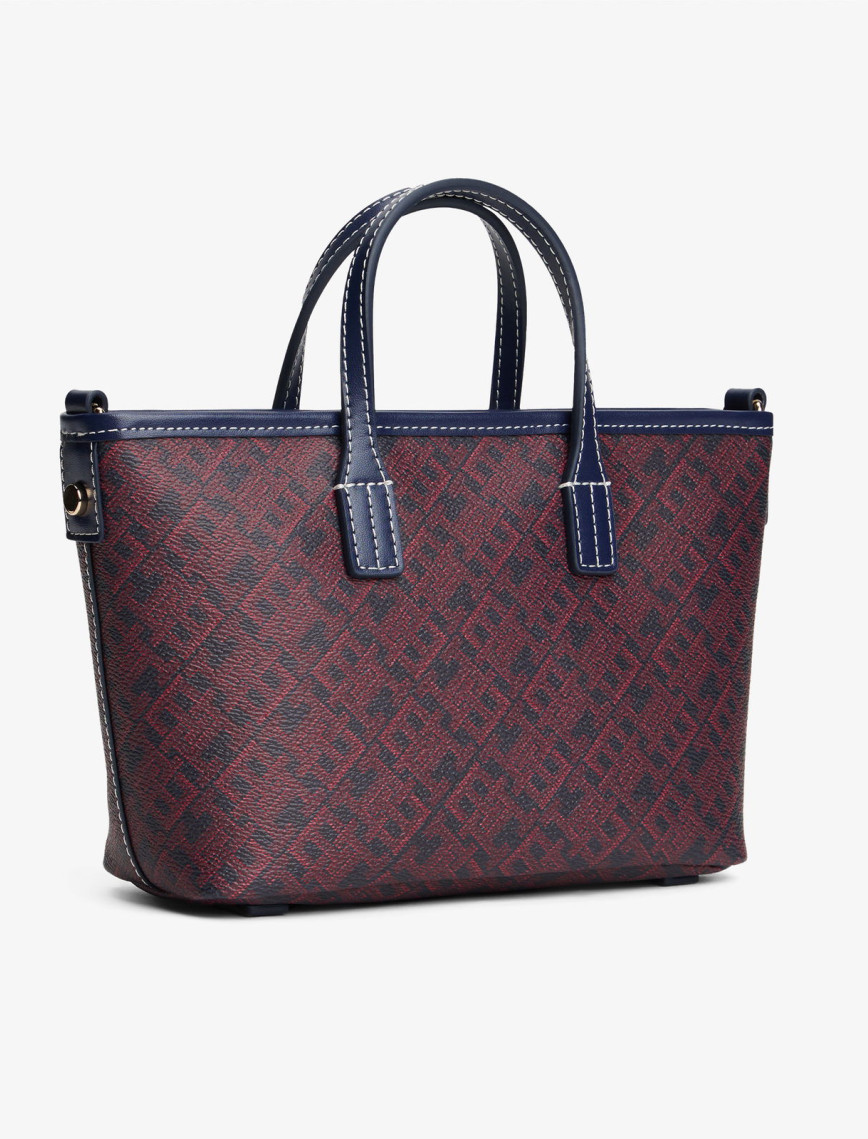 Tommy Hilfiger Monoplay Nano Tote Kadın Mavi El Çantası Tommy Hilfiger Monoplay Nano Tote Kadın Mavi El Çantası