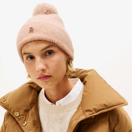 Tommy Hilfiger Pom Lurex Kadın Pembe Bere Tommy Hilfiger Pom Lurex Kadın Pembe Bere